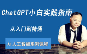 ChatGPT小白实践指南从入门到精通AI人工智能系列视频课程-宝藏资源殿
