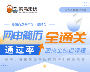 央企国企网申简历通过率如何提升-国央企校全通关课程学习视频资源-宝藏资源殿