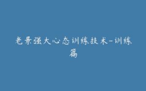 老景强大心态训练技术-训练篇-宝藏资源殿