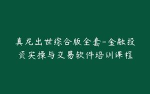 真龙出世综合版全套-金融投资实操与交易软件培训课程-宝藏资源殿