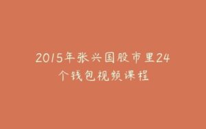 2015年张兴国股市里24个钱包视频课程-宝藏资源殿
