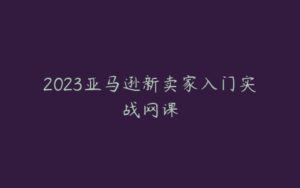 2023亚马逊新卖家入门实战网课-宝藏资源殿