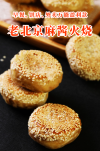 日销50斤面的老北京麻酱火烧课程视频，秘制麻酱馅+“千层起酥“技术，1个阿姨1口电饼铛也能月入2万-宝藏资源殿